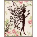 PN-0188894 Набор для вышивки счетным крестом Цветочная фея силует,23х29см, ткань 18, Lanarte