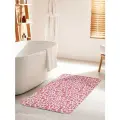 Коврик для ванной комнаты и туалета противоскользящий JoyArty Розовый леопард 60х100 см