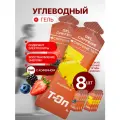 Энергетический углеводный гель с кофеином T-On набор 8 шт mix Ананас-Лесные ягоды