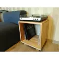 Подставка для винилового проигрывателя и пластинок / прикроватная тумба LUMIWOOD