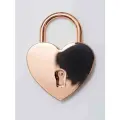 Свадебный замок сердце с ключом с индивидуальной гравировкой, медный