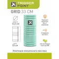 Массажный цилиндр Trigger Point Grid мятный, 33 см