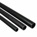 Труба жесткая ПВХ гладкая 63 мм (внутр. диаметр 56,7 мм), легкая, 3 метра (порезана пополам), черная (5 шт.)