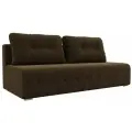 Диван Лондон , вельвет, коричневый, еврокнижка, 195х90х8 см