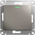 Механизм переключателя проходного 1-кл. СП Glossa 10А IP20 (сх. 6а) 10AX с подсветкой платина Systeme Electric GSL001263 (1 шт.)
