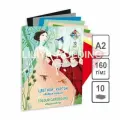 Набор цветного картона Добрые сердца, А2, 10 цветов, 10 листов