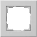 Рамка установочная Gira Е2 для скрытого монтажа, 021137, 1 пост, цвет Серый матовый