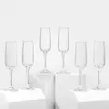 Бокалы Pasabahce Isabella, для шампанского, прозрачные, 200мл, 6шт