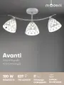 Светильник потолочный Moderli Avanti V10927-C, E27, 180Вт, 3 плафона, белый/хром