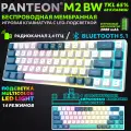 Игровая клавиатура PANTEON M2 BW White-Blue (154), TKL, RGB подсветкой, беспроводная