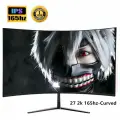 27-дюймовый игровой монитор QHD 1440P 165Hz R2800 Curved VA LED Free-sync 100%sRGB 1ms HDMI/DP/аудио/USB с динамиком