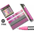 Набор акриловых маркеров TOOLI-ART Pink Pro Color Series, 22 цвета, толщина кончика 0,7 мм, на водной основе