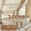 Надувной матрас с насосом, ShopGo матрас 160x200x40, двуспальная надувная кровать, встроенный электрический насос, максимальный вес 300 кг