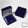 Футляр бархатный под браслет/часы Классика, 9x9, цвет синий