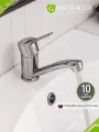 Смеситель для умывальника с поворотным изливом GROSS AQUA 3210313C-G0109 Alfa