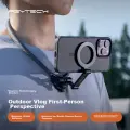 PGYTECH Neck Strap Phone Holder, Chest-Mounted Shooting First-Person View, Apple Magsafe Magnetic Stand, Phone Vlog, Outdoor Hiking Fishing Shooting, Magnetic Quick-Release Neck Strap