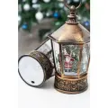 Новогодний фонарь музыкальный со снегом Happy New Year