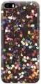 Силиконовый чехол на Apple iPhone SE / 5s / 5 / Эпл Айфон 5 / 5с / СЕ с рисунком Разноцветные конфетти