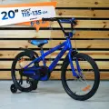 Велосипед детский 20 Rook Sprint, синий, на рост 110-135см, от 6 до 8 лет, для мальчика, для девочки