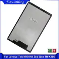 Протестированный ЖК-дисплей для Lenovo Tab M10 HD 2-го поколения TB-X306F TB-X306X TB-X306 10,1-дюймовый ЖК-дисплей + сенсорный экран, дигитайзер, стекло в сборе, Black