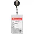 Бейдж BRAUBERG 235710 107x60,1 шт.,черный