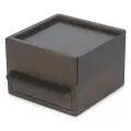 Umbra Шкатулка Stowit Mini чёрный/орех 11.2 см 15.4 см 1.2 кг МДФ 15.3 см