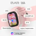 Смарт-часы Elari Go, розовые, с GPS, SIM-картой, сенсорным экраном, 4G