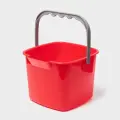 Ведро для уборки, 7.5 л, 25.2x25.5x18.7 см, красный