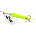 Блесна для рыбалки вращающаяся Mepps AGLIA FLYING C, 10g №3 SILVER/Chartreuse, 1 штука