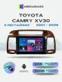 Магнитола для авто Toyota Camry V30 2001-2006. Андроид магнитола, 2/32ГБ с переходной рамкой. Камри 30