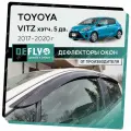 Дефлекторы окон Defly для Toyota Vitz 2017-2020, высококачественное оргстекло