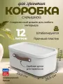 Коробка ящик для хранения вещей, мелочей, пластиковая с крышкой и ручкой, Rotho Maloja, белый, 12 л.