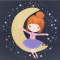 Алмазная (кристальная) мозаика постер фрея ALBP-295 Лунная девочка 30х30 см
