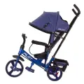 Велосипед трехколесный с ручк. упр, 10-8 дюйм, PILOT, синий, PT3B