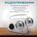 Радиоприемник ретро аккумуляторный с Bluetooth, USB и AUX, светло-серый