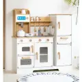 Кухня детская игровая деревянная с холодильником