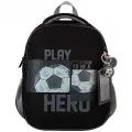 Рюкзак Schoolformat ERGONOMIC LIGHT 2 герой футбола 2 отделения, молния держатель для карточек, брелок