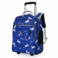 Рюкзак-тележка Weishengda Синий единорог, 17, водоотталкивающий, унисекс