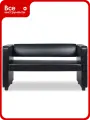 Прямой диван Divan24 Берри искуственная кожа, черный, для дома, офиса 3001001002