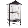 MONTANA Клетка для малых и средних птиц Villa Casa 90, Antik-Platinum, 91х60х185см (Германия)
