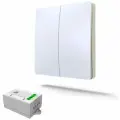 Беспроводной выключатель GRITT Space 2кл. белый комплект: 1 выкл. IP67, 2 реле 1000Вт, S181220W