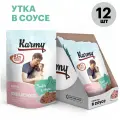 Влажный корм Karmy Mini Delicious для привередливых собак мелких пород старше 1 года Утка Мясные кусочки в соусе 80гр 12шт