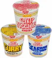 Суп-лапша быстрого приготовления Cup Noodle Mini - 3 штуки в наборе(с добавлением карри, со вкусом креветки и соевым соусом, со вкусом морепродуктов), Nissin, Япония