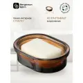 Мыльница Amber стеклянная прозрачная темно-янтарная Bergenson Bjorn Bath BB0001037