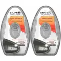 SILVER Губка-блеск Premium, антистатик, с дозатором силикона, черный, 6мл, 2 шт
