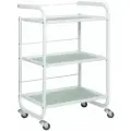OKIRO / Тележка косметологическая металл + стекло R 103 A белая