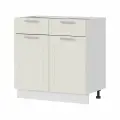Кухонный шкаф напольный без столешницы Альфа ШН1Я 800 Белый / Холст белый