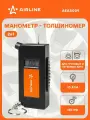 Манометр 2 шт 2в1, ЖК дисплей 10 АТМ, измеритель глубины протектора AIRLINE AEAS009