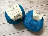 Пряжа Gazzal Baby wool, цвет 822 темная бирюза, набор 4 мотка (лот 171196), вес мотка 50 гр, длина нити 175 м / Газзал беби вул