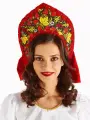 Кокошник карнавальный русский народный Аленушка Краса - Магазин77